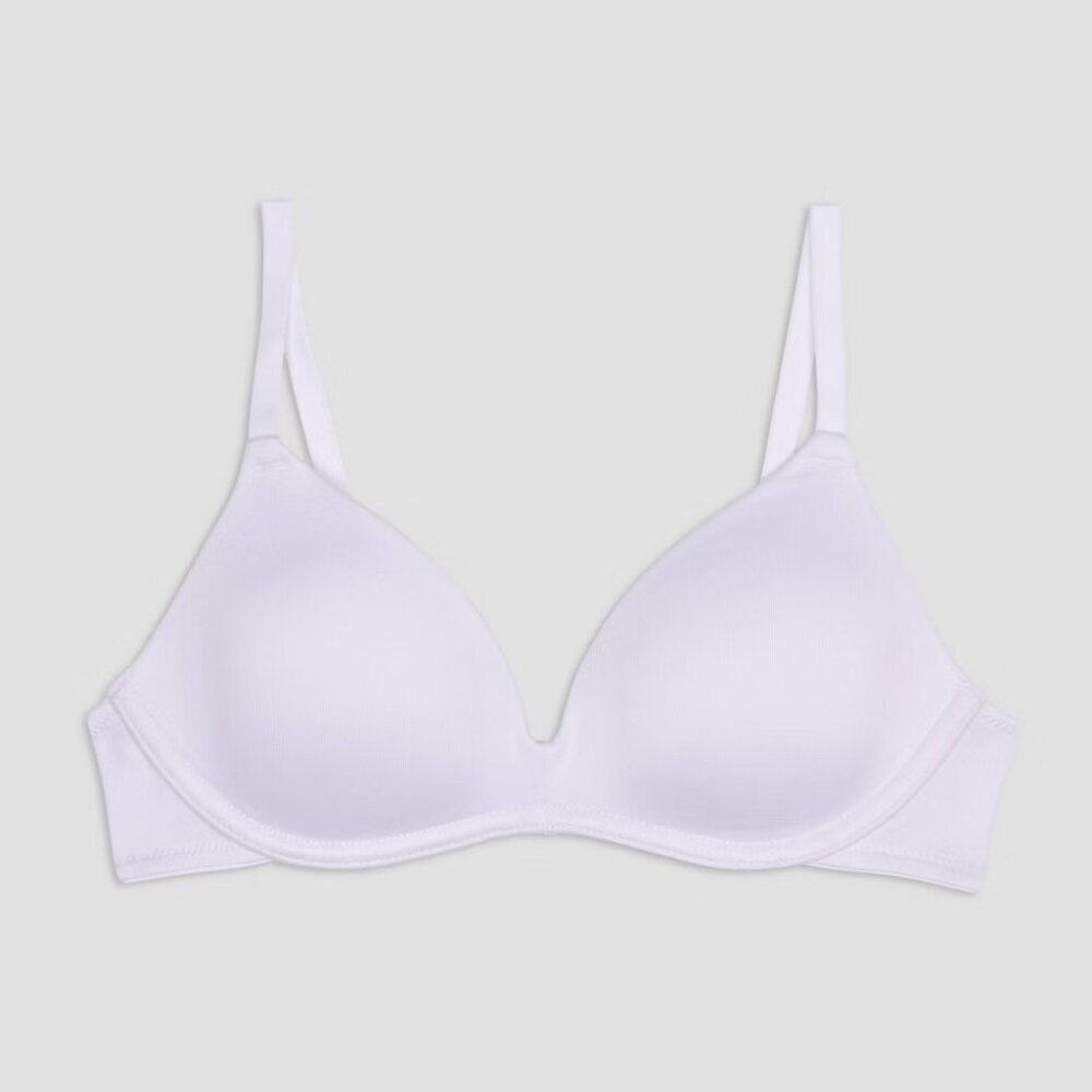 Maidenform Youth Girls Size 32A Contour Microfiber Underwire‎ Bra in White 2490